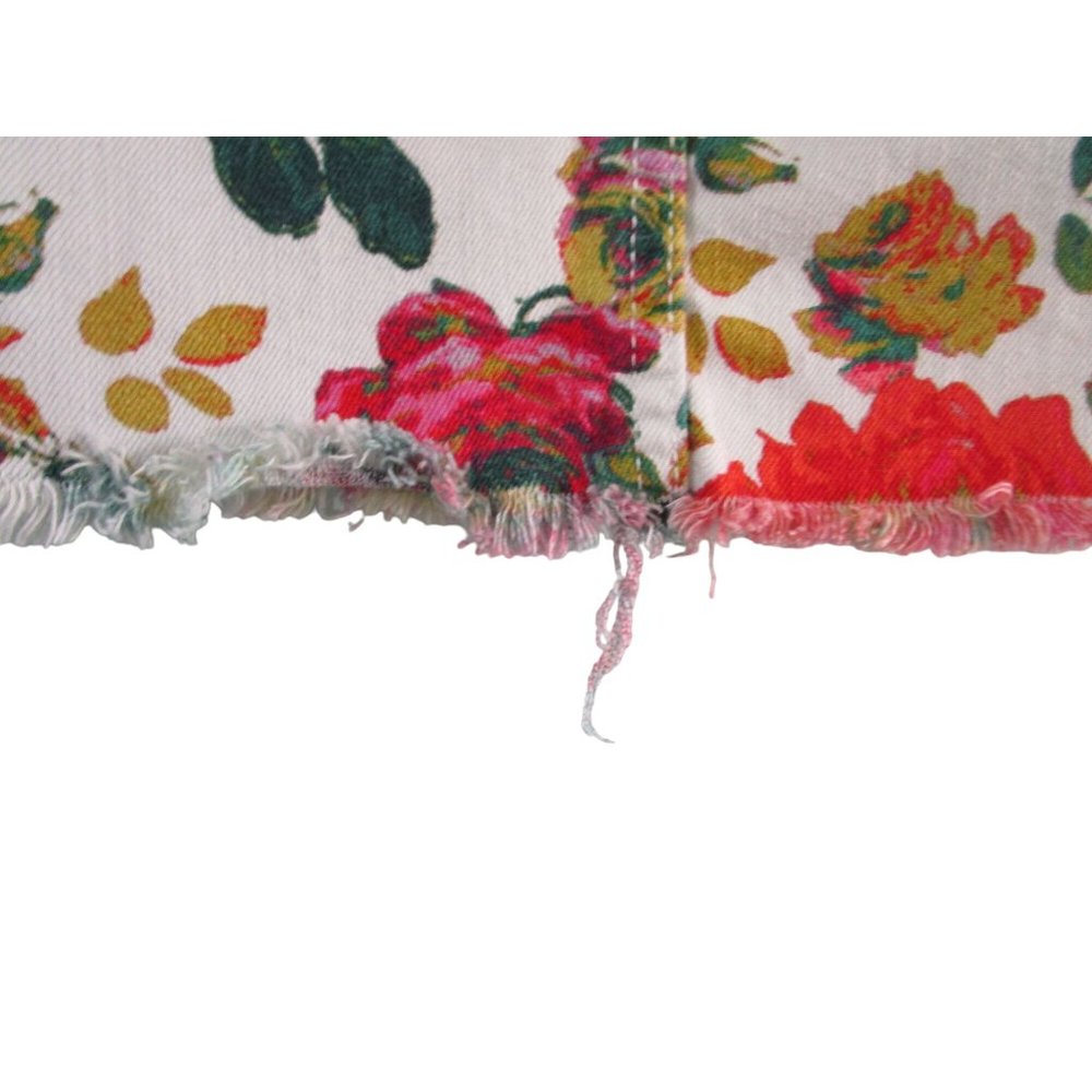 Maeve by Antrhopologie Rose Garden Floral Fringed Hem Skirt Ladies 10 GUC - Picture 11 of 16